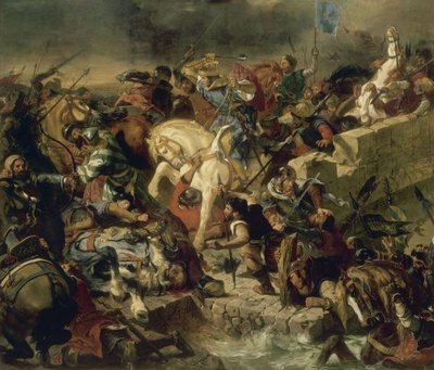 The Battle of Taillebourg by Ferdinand Victor Eugene Delacroix